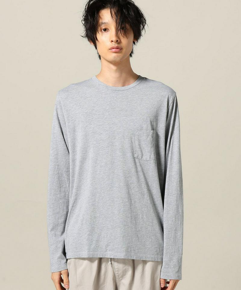 SKU L/S HEATHER POCKET TEE