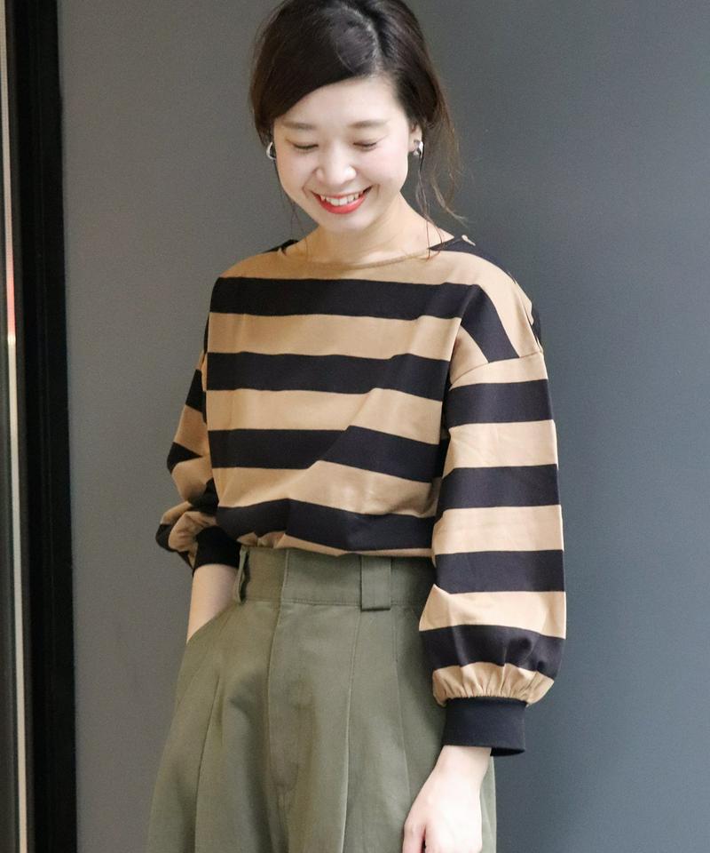 《WEB限定》JS+eバスクボーダーパフプルオーバー◆