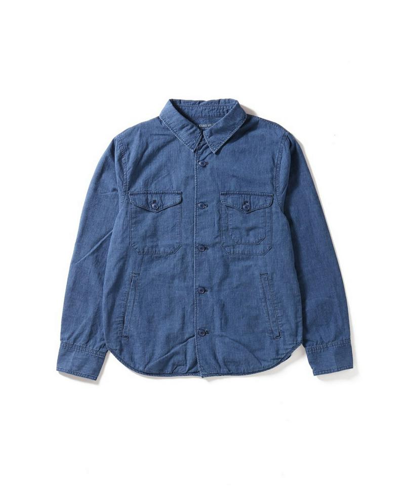5 OZ INDIGO CHAMBRAY MULTI POCKET SHIRTS