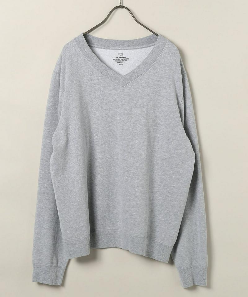 SKU HEATHER V-NECK SWEATSHIRT