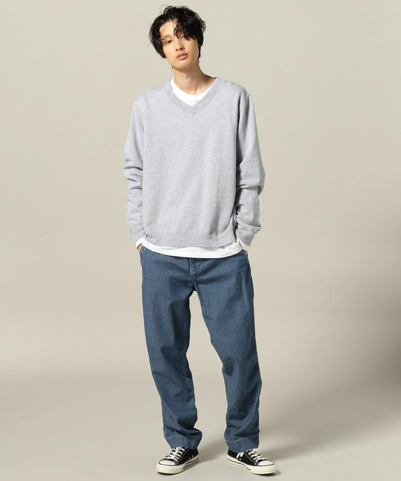 SKU HEATHER V-NECK SWEATSHIRT