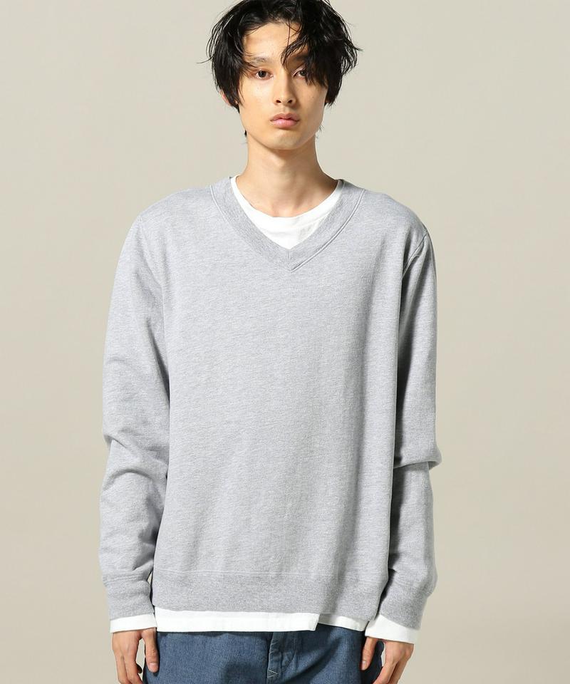 SKU HEATHER V-NECK SWEATSHIRT