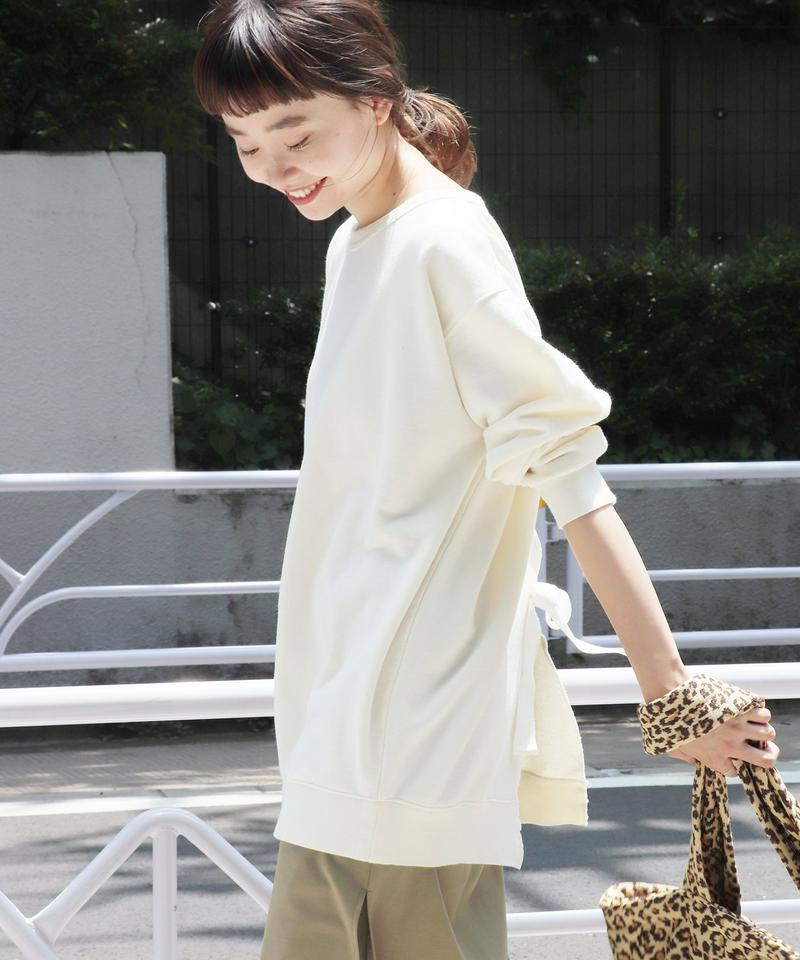 《WEB限定》JS+eスウェットリメイクレースアッププルオーバー◆