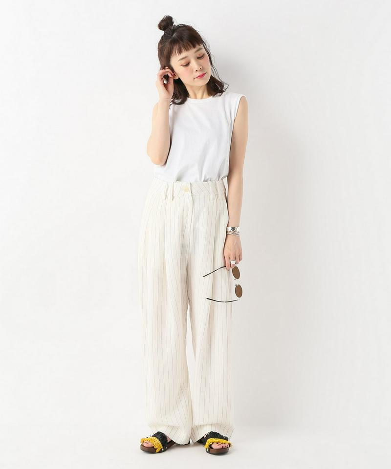 【STUDIO NICHOLSON/スタジオ ニコルソン】PINSTRIPE PLEAT PANT WI：パンツ