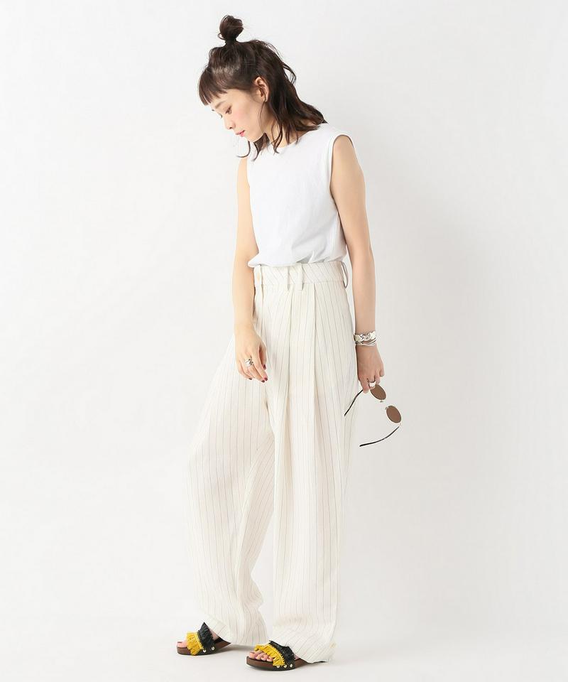 【STUDIO NICHOLSON/スタジオ ニコルソン】PINSTRIPE PLEAT PANT WI：パンツ