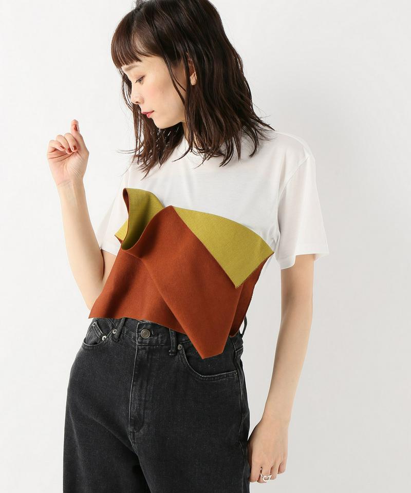 NAIFE Paneled motif T-shirts