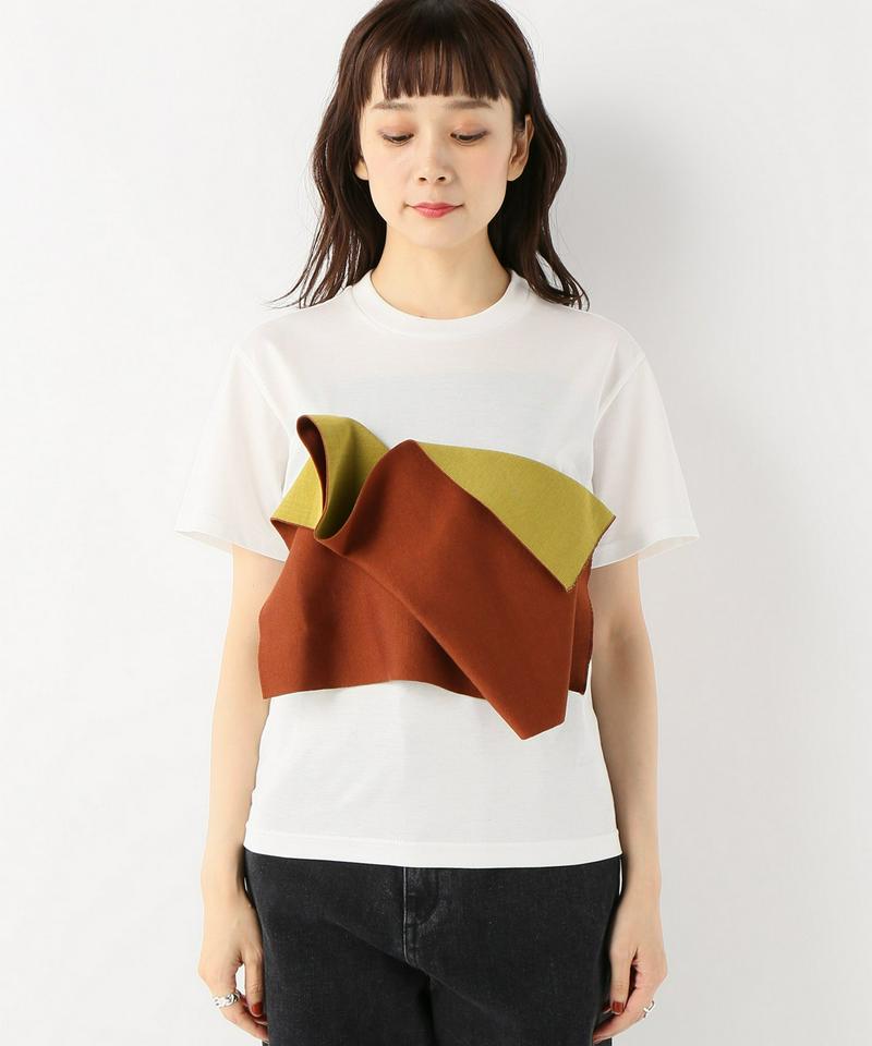 NAIFE Paneled motif T-shirts