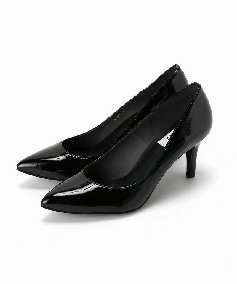 GRISE 7.5cmポインテッドプレーンパンプス