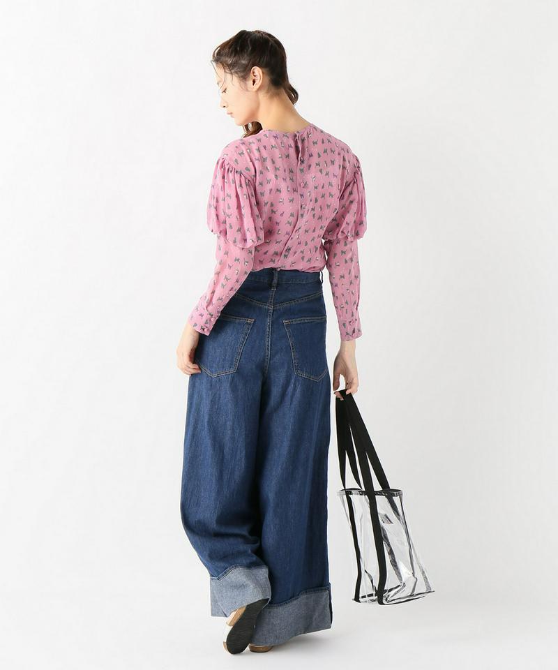 【leur logette/ルールロジェット】キャットプリント ブラウス