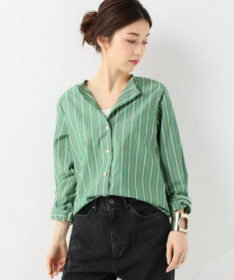 カラーストライプブラウス