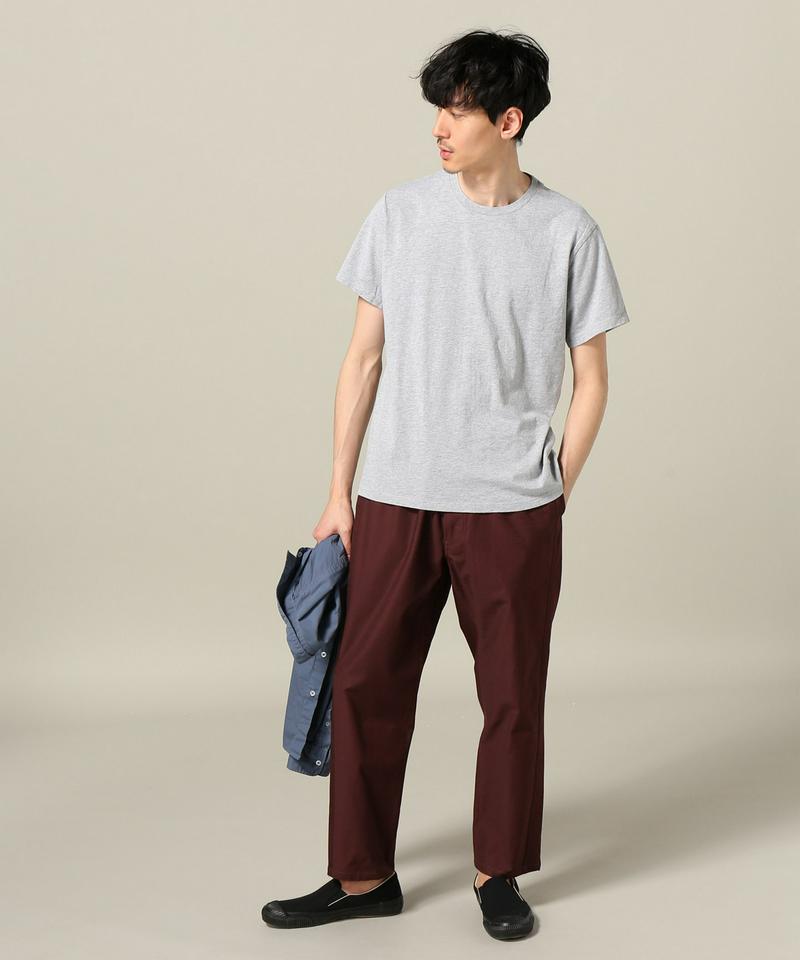 SAVE KHAKI UNITED ：S/S HEATHER CREW TEE