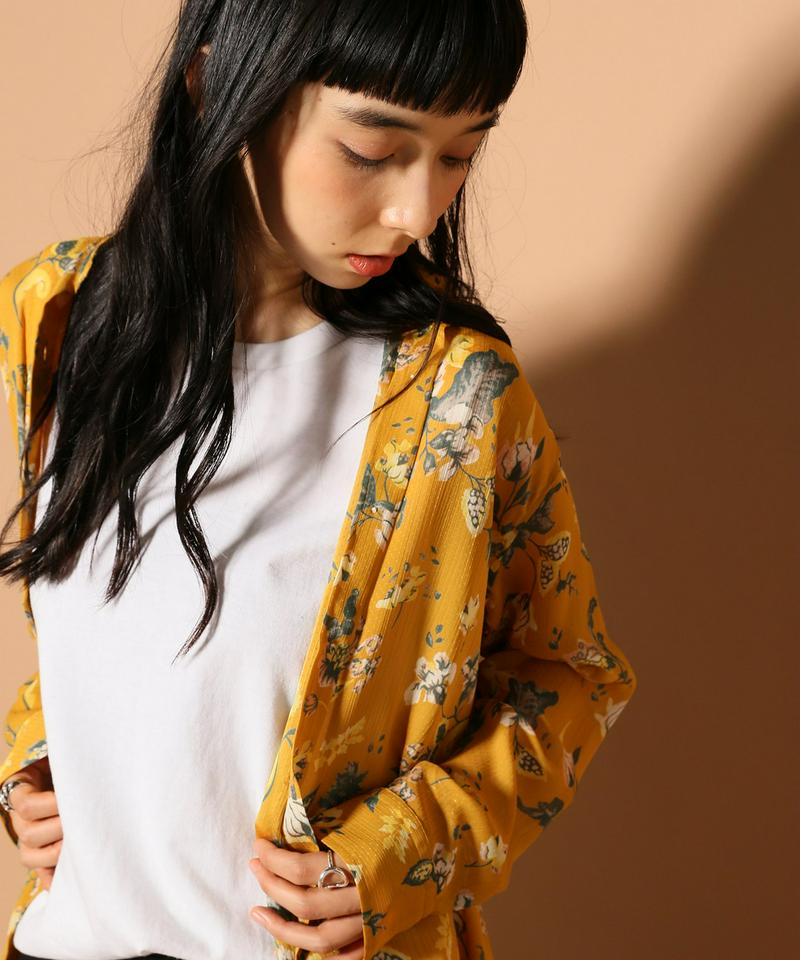 シアーフラワーシャツ