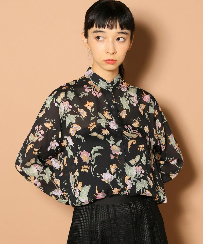 シアーフラワーシャツ