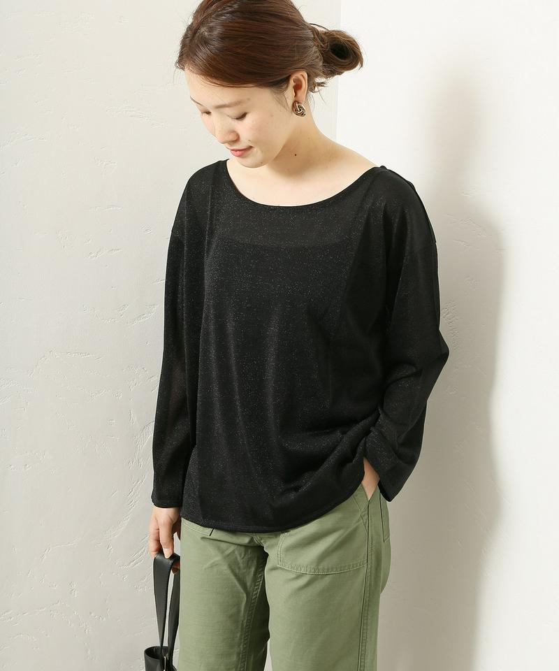 ラメ ロングTシャツ◆