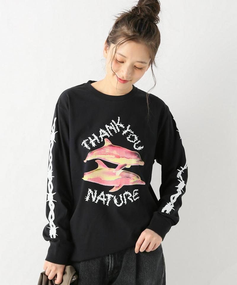 【ASHLEY WILLIAMS/アシュリー・ウィリアムズ】イルカロングスリーブTシャツ