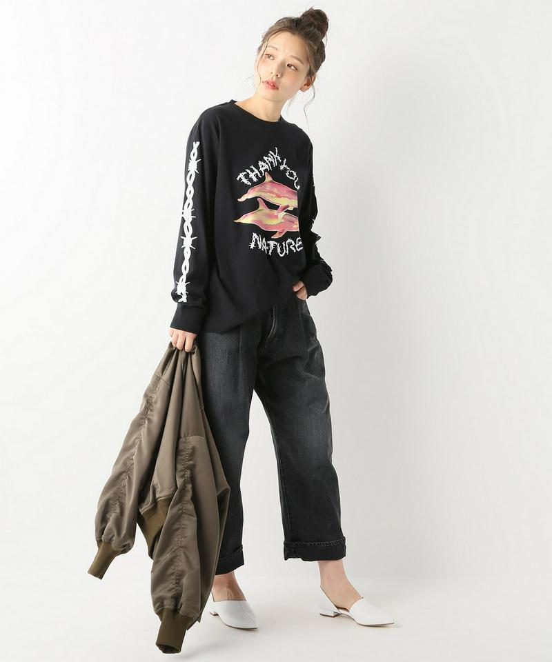 【ASHLEY WILLIAMS/アシュリー・ウィリアムズ】イルカロングスリーブTシャツ