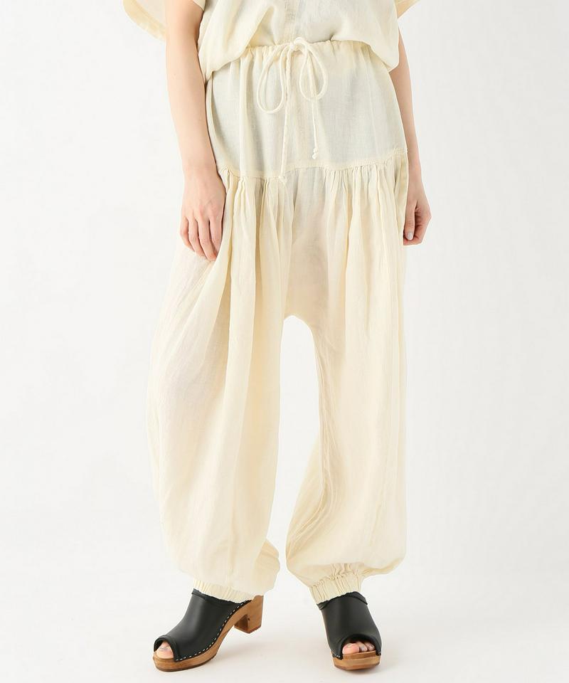 【BLACK CRANE/ブラック・クレーン】 LINEN FLORAL PANT