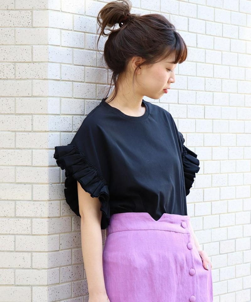 クリアコットン フリルTee
