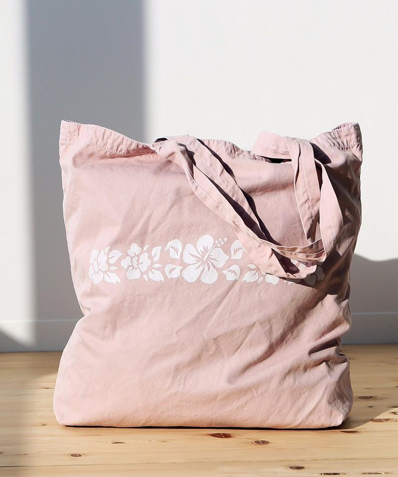 SKU  / セーブカーキ : LIGHT TWILL TOTE W/HIBISCUS PRINT