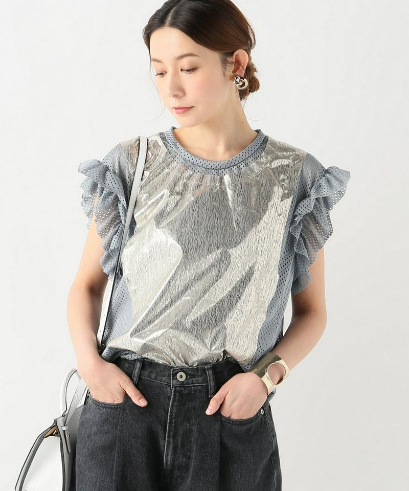 【Julien David/ジュリアンデイヴィッド】RUFFLE TOP：Tシャツ