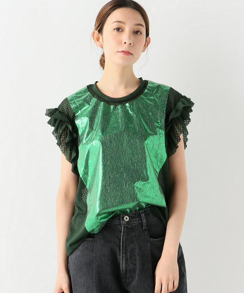 【Julien David/ジュリアンデイヴィッド】RUFFLE TOP：Tシャツ