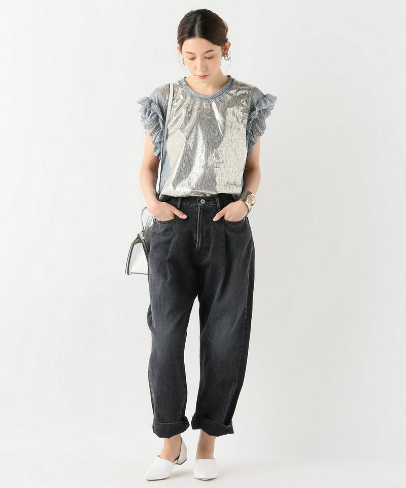 【Julien David/ジュリアンデイヴィッド】RUFFLE TOP：Tシャツ