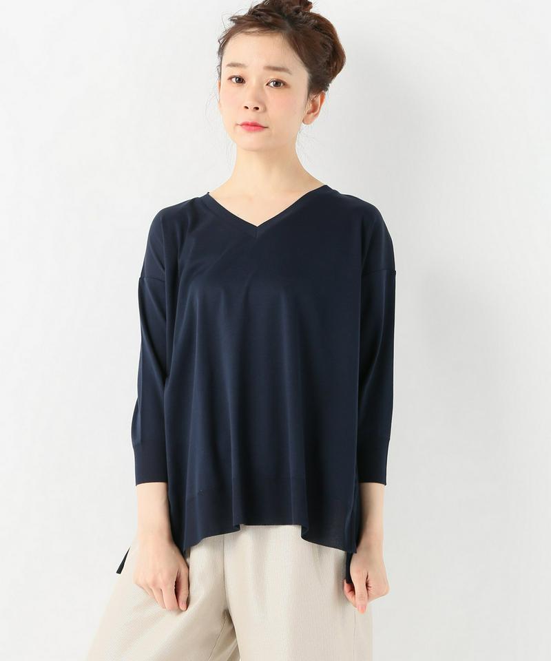 【NEU】60/2ガスコットン Vネックワイドプルオーバー