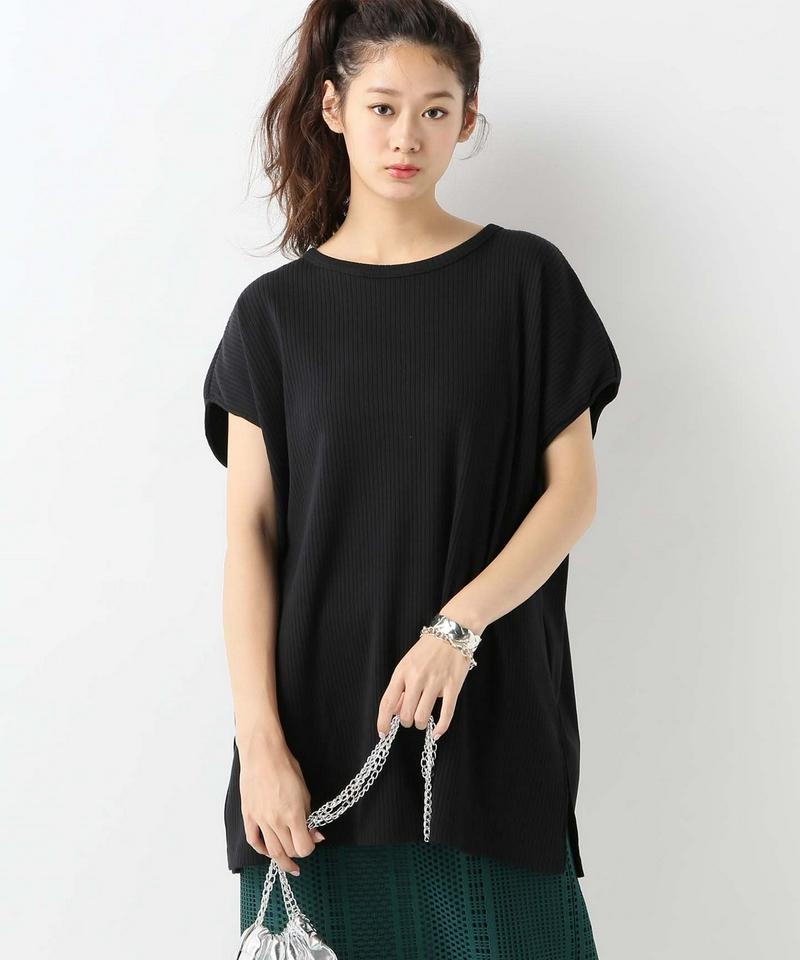 コットンリブ チュニックプルオーバー