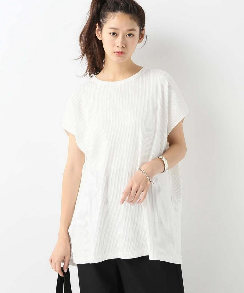 コットンリブ チュニックプルオーバー