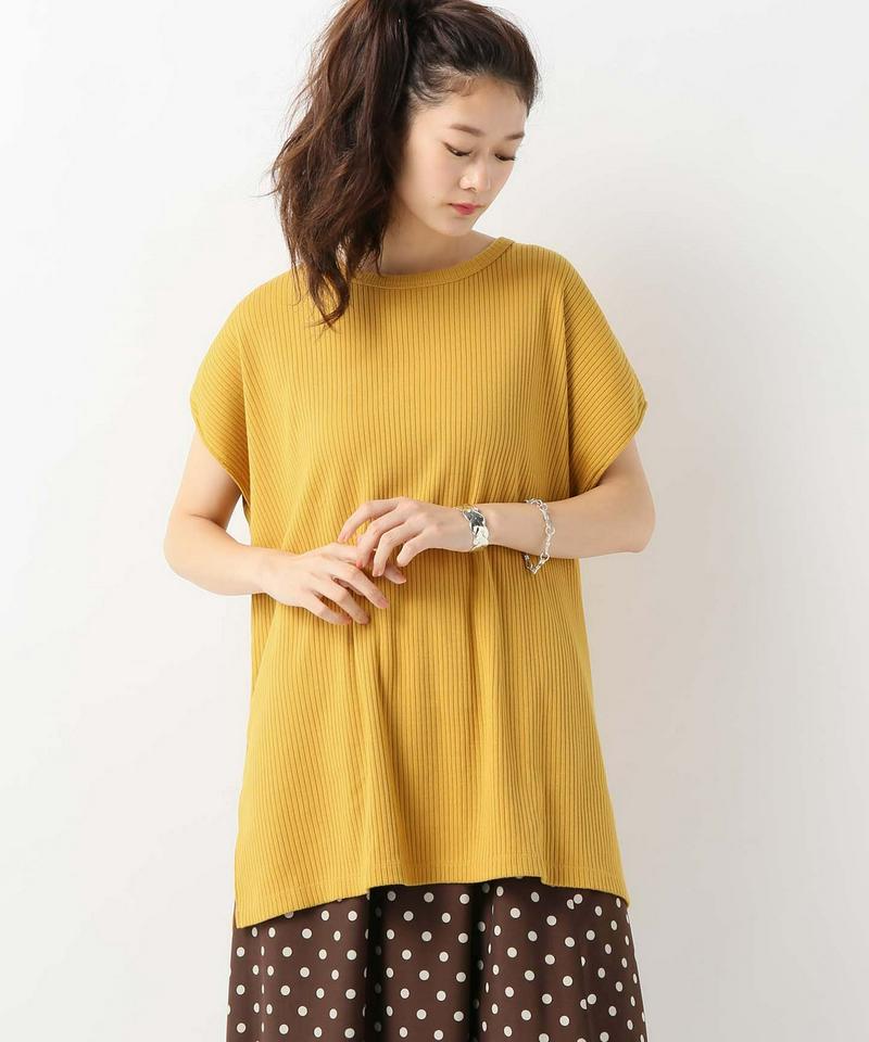 コットンリブ チュニックプルオーバー