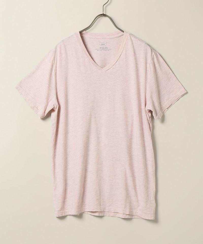 S/S Oatmeal Heather V-Neck Tee