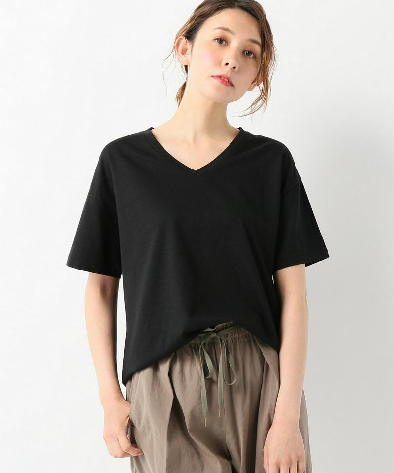 スーピマリネン VネックTシャツ