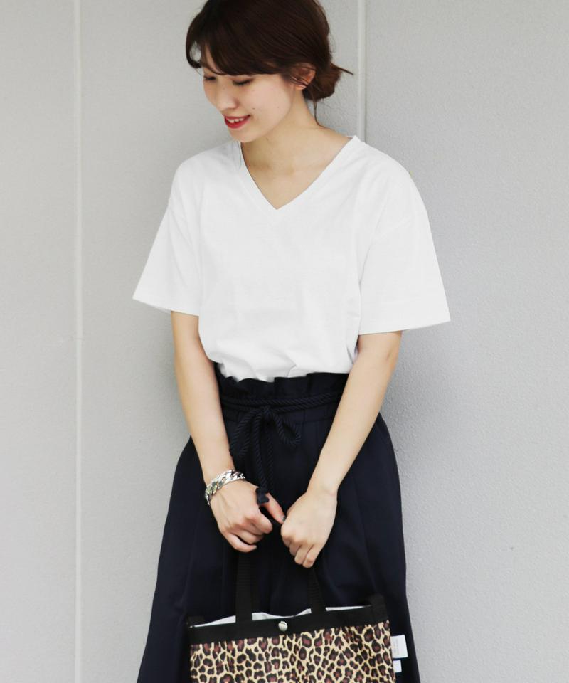 スーピマリネン VネックTシャツ