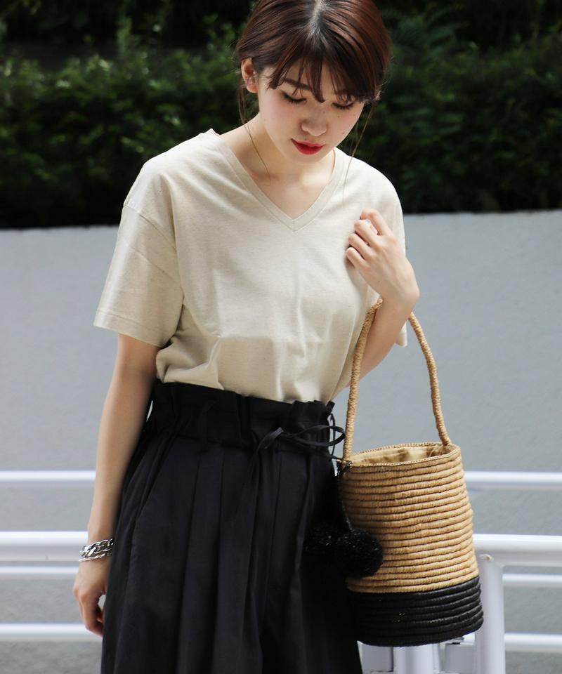 スーピマリネン VネックTシャツ