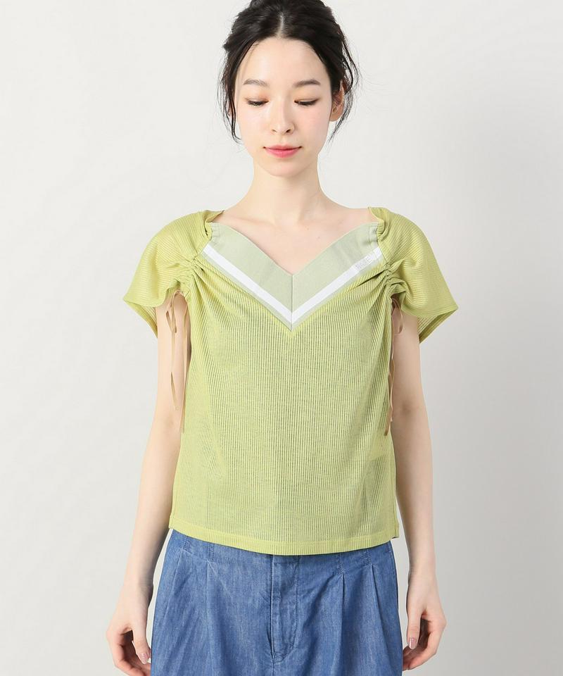 NAIFE  / Gathered shoulder top