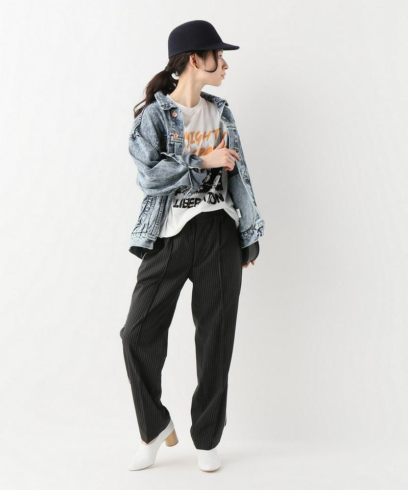 【EFILEVOL/エフィレボル】STRIPED SIDE LINED EASY COURT TR パンツ