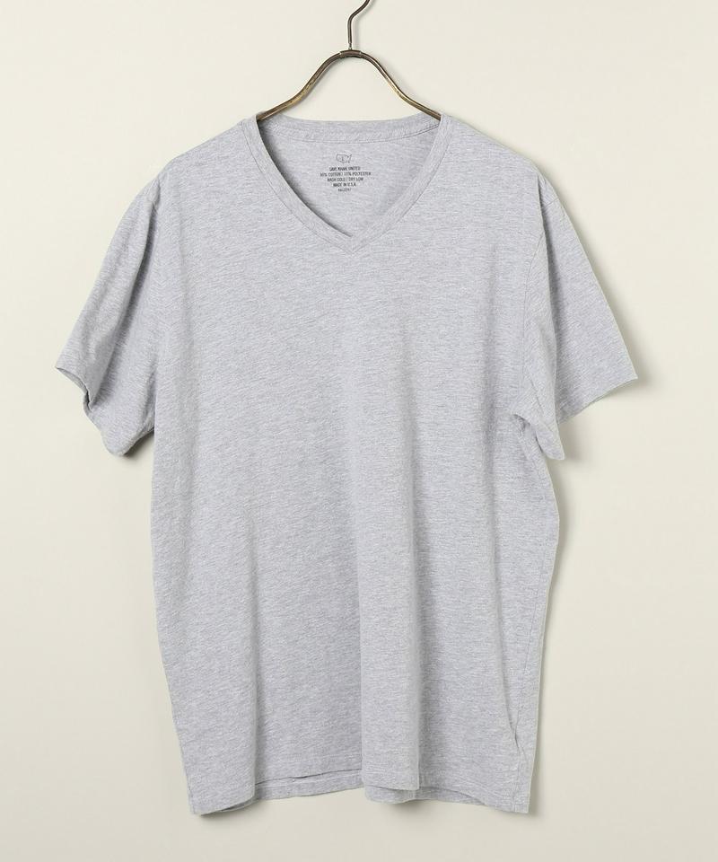 SAVE KHAKI UNITED  : S/S HEATHER V-NECK TEE
