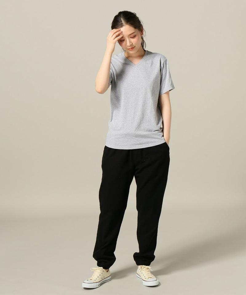 SAVE KHAKI UNITED  : S/S HEATHER V-NECK TEE