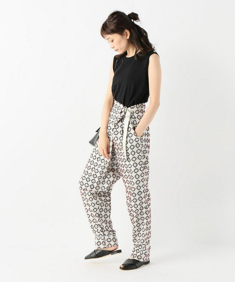 【PONTI/ポンティ】FLOCK PRINTTUCK パンツ