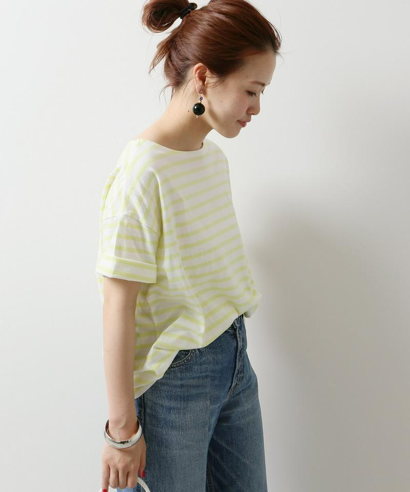 《追加》18/-リサイクルコットン ボーダーTシャツ◆