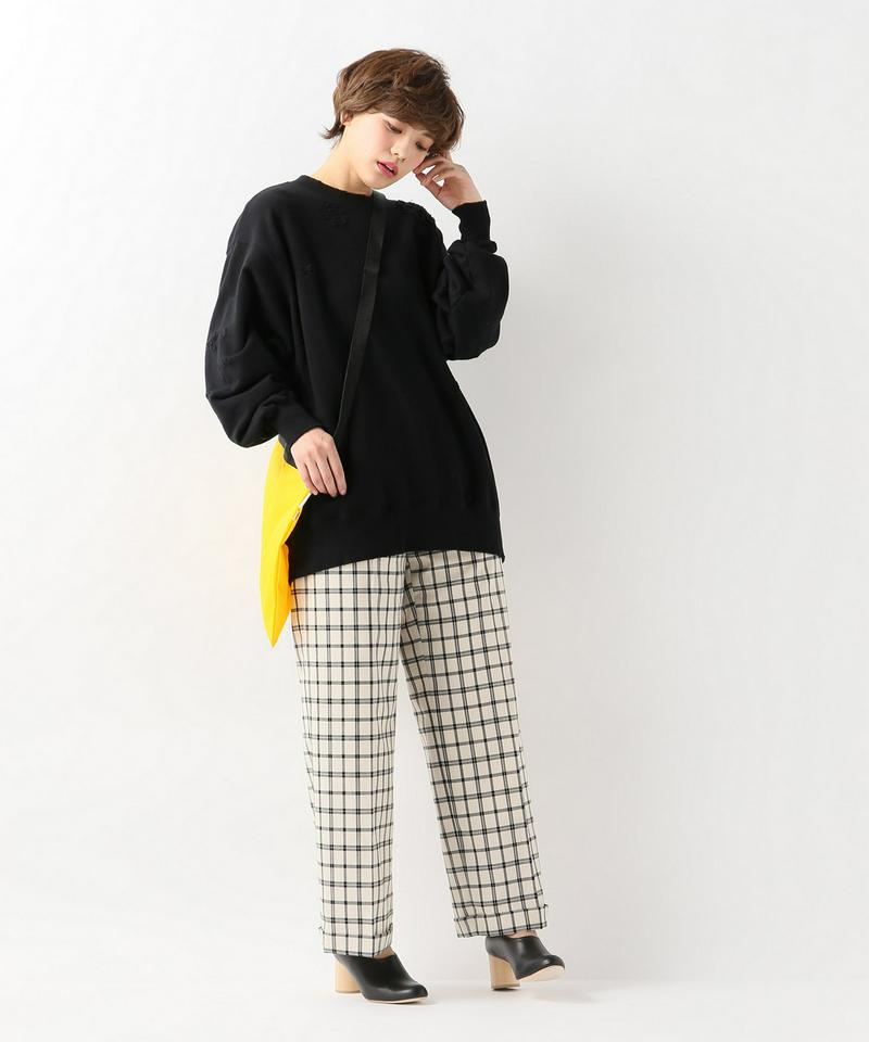 オーバーチェックストレートワイドパンツ（JOURNAL STANDARD）