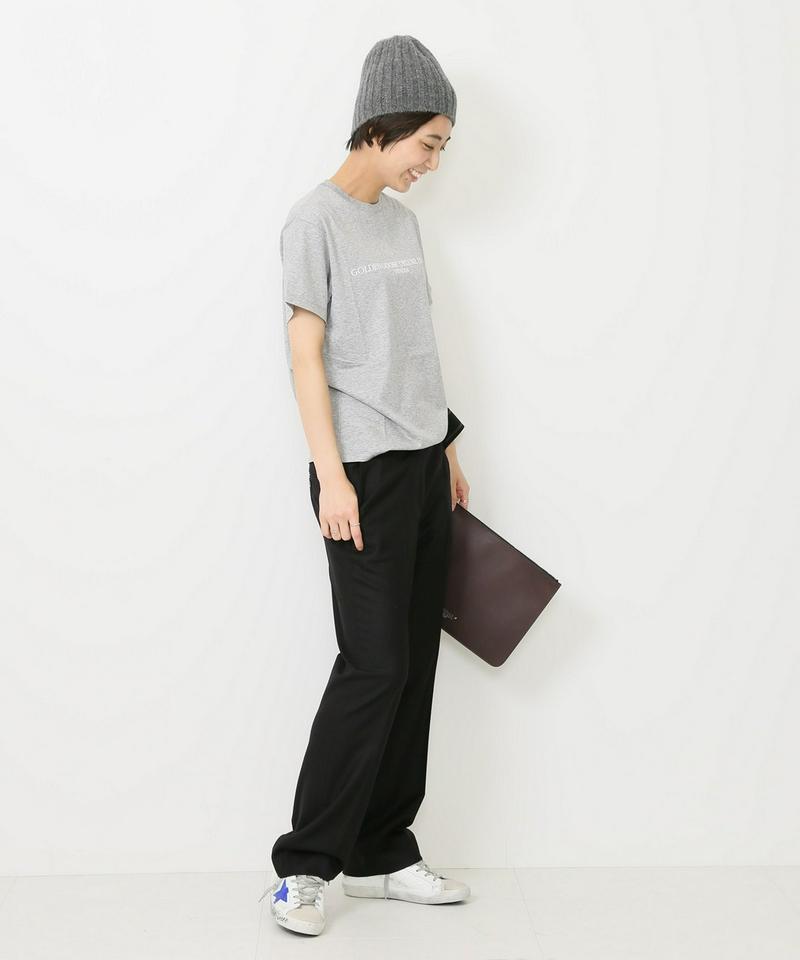 INCOTEX フレアーパンツ NAVY