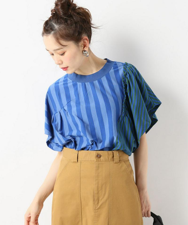 【TELA/テラ】ドッキングボーダーフリル：カットソー
