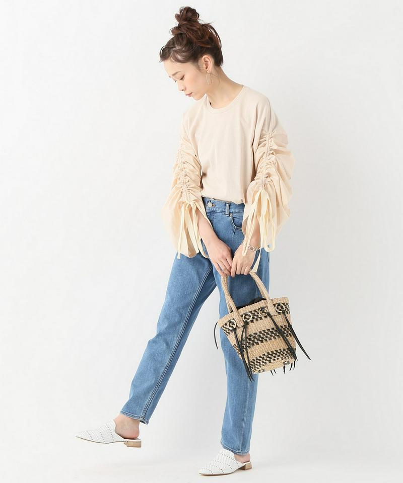 【OSKAR/オスカー】ギャザースリーヴTOP