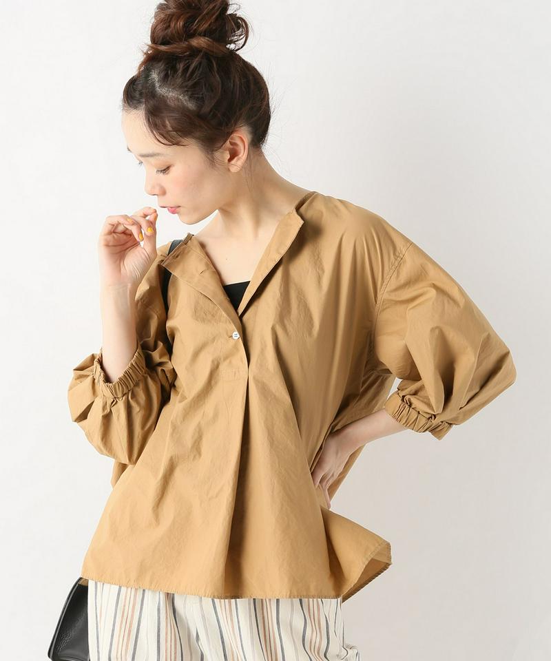 CPタイプライターバックギャザーブラウス