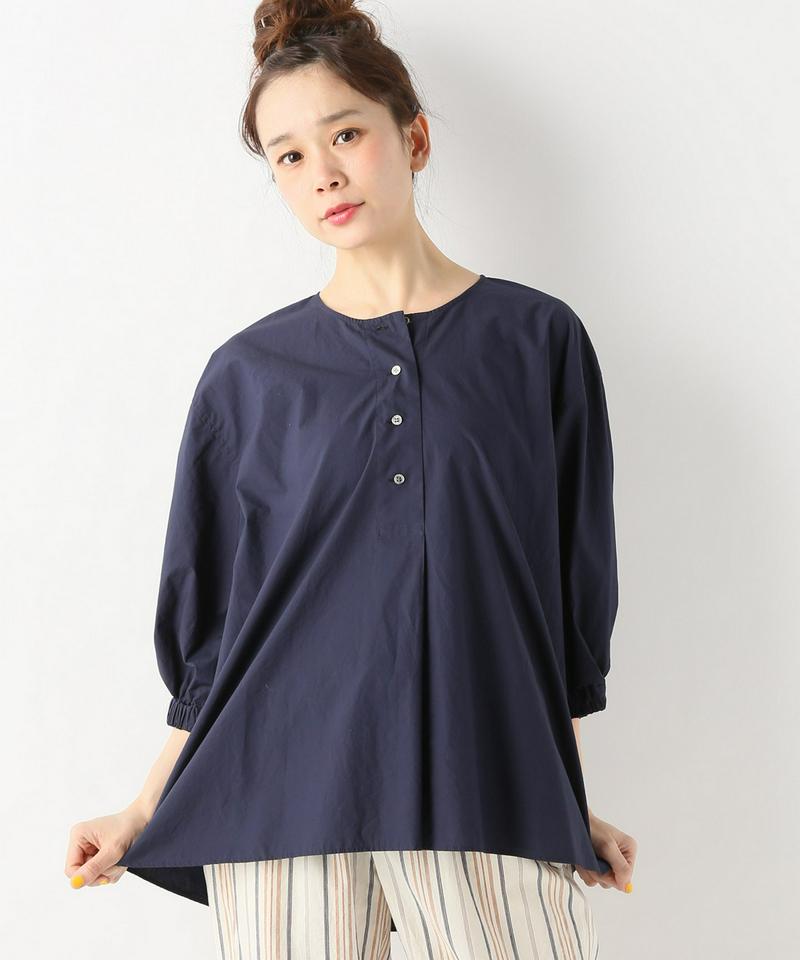 CPタイプライターバックギャザーブラウス