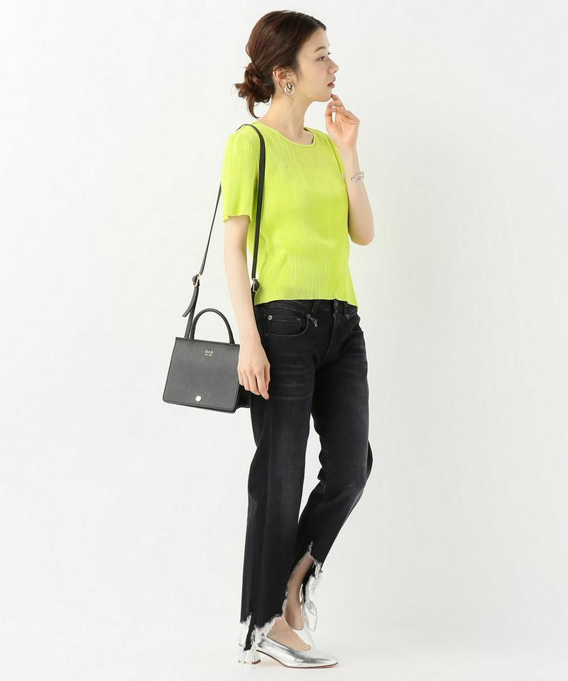 【PRISCAVera】Cotton Pleated Tee