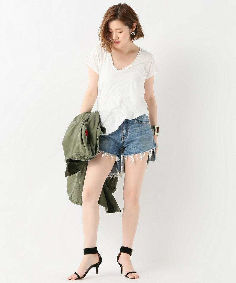 【R13 / アールサーティーン】KEITH DOUBLE BACK SHORT