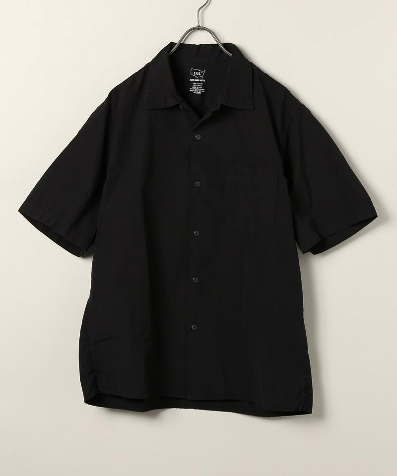 SKU S/S POPLIN SIMPLE CAMP SHIRT