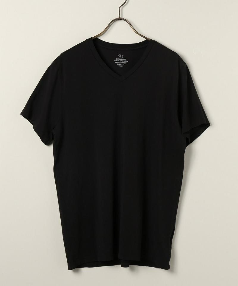 SAVE KHAKI UNITED  : S/S SUPIMA V-NECK TEE